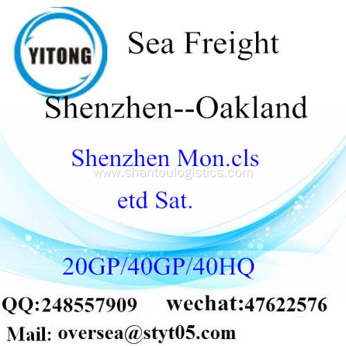 Shenzhen Port Sea Freight Shipping To Oakland